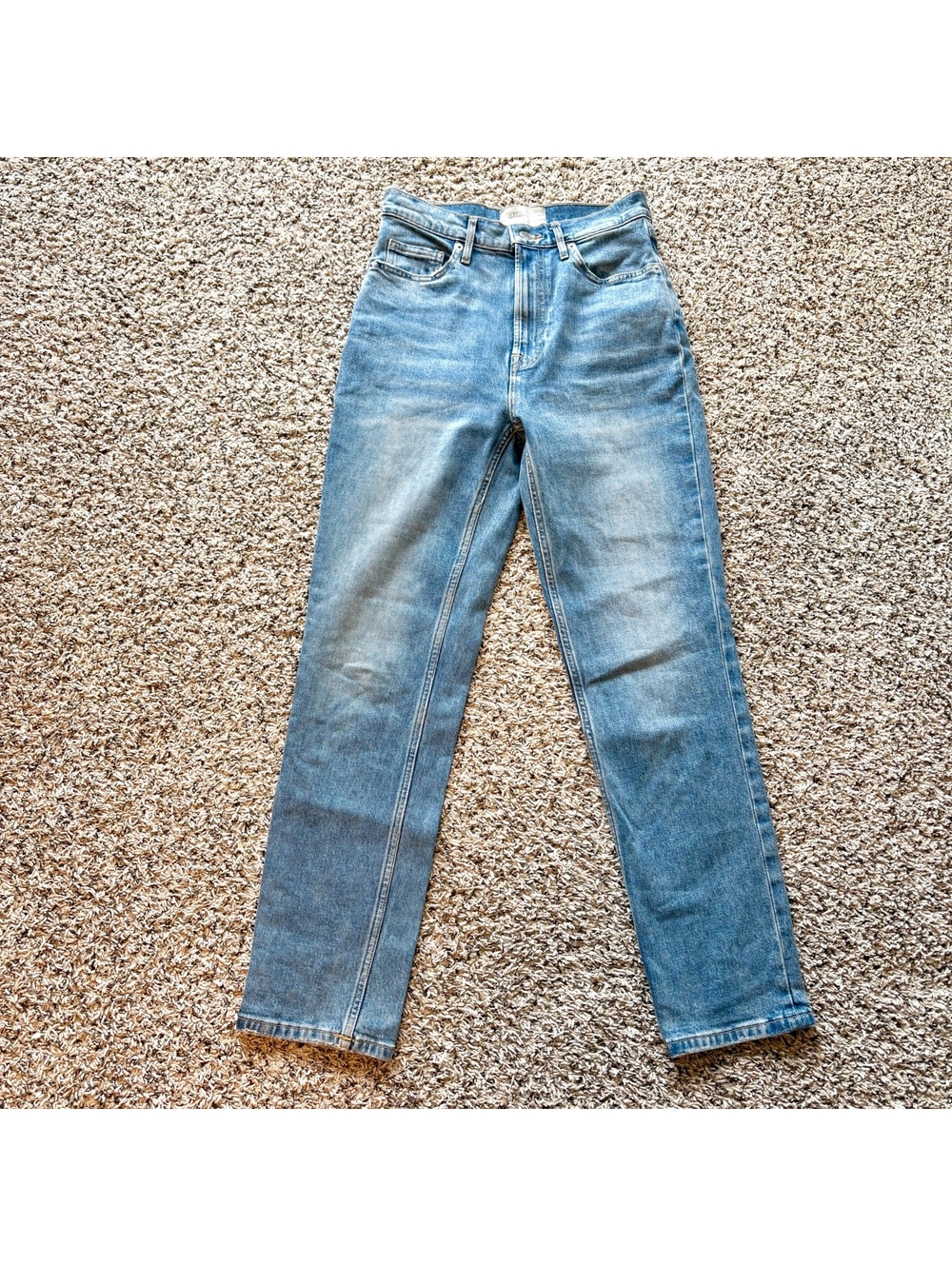Everlane The Original Cheeky Jeans Size 26 Regular Mid-Blue High Rise Cotton
